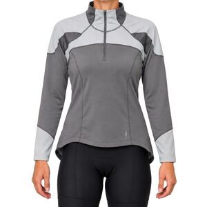Cannondale Mid-Layer Cycling Pullover Womens XL Long Sleeve 1/4 Zip Reflective